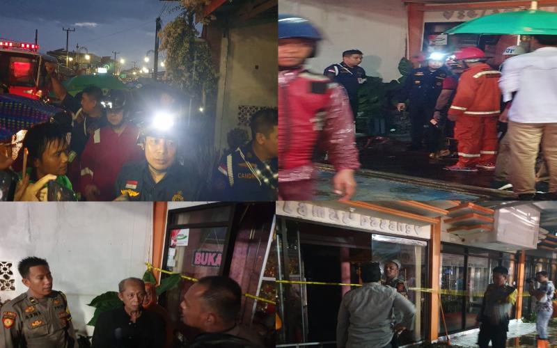 Polresta Bengkulu Melakukan Olah TKP Kebakaran di Ruko Salon Febby 