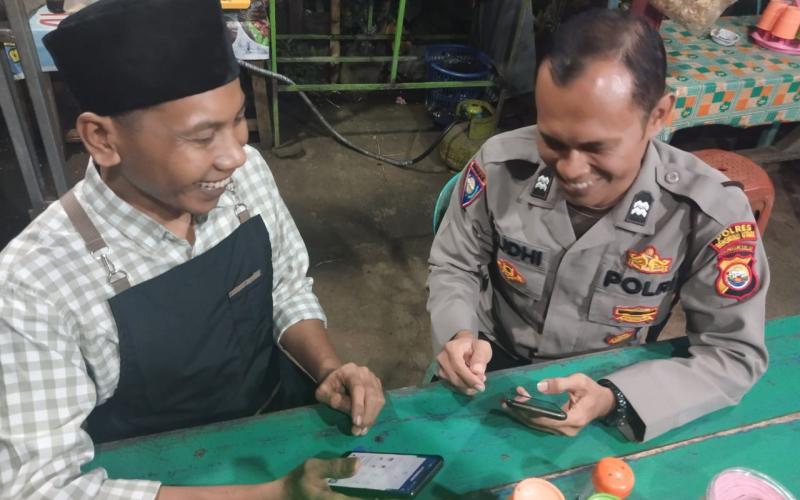 Permudah Pelayanan Masyarakat, Polsek Padang Jaya Sosialisasikan Aplikasi Super App