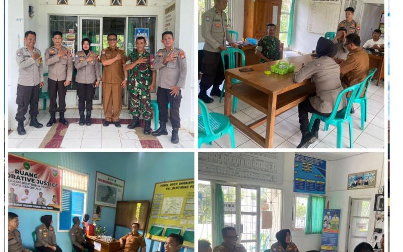Sat Binmas Polresta Bengkulu Melaksanakan Penilaian Lomba 3 Pilar di Kelurahan Bentiring Permai