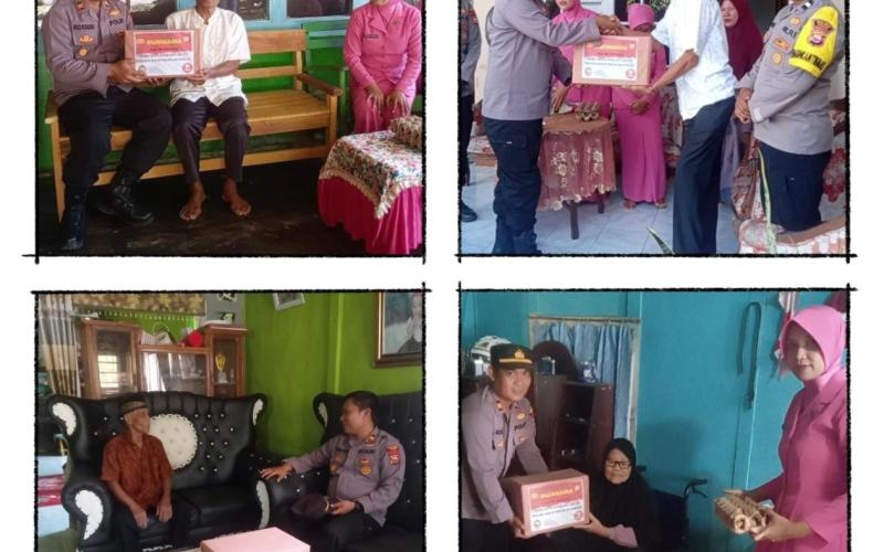 Kapolsek Kaur Tengah Anjangsana Ke Purnawirawan Polri dan Warakawuri 