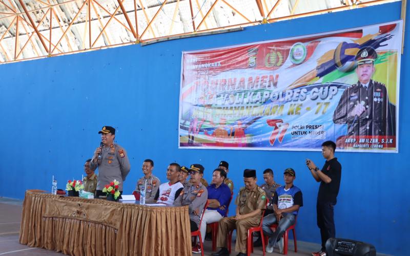 Kapolres Lebong Buka Turnamen Bola Voli Kapolres Cup Antar Kecamatan 