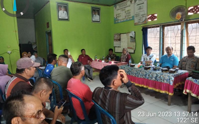 Kapolsek Talo Hadiri Kegiatan Sosialisasi Pendirian Perusahaan PT.SSM di Desa Suka Bulan 