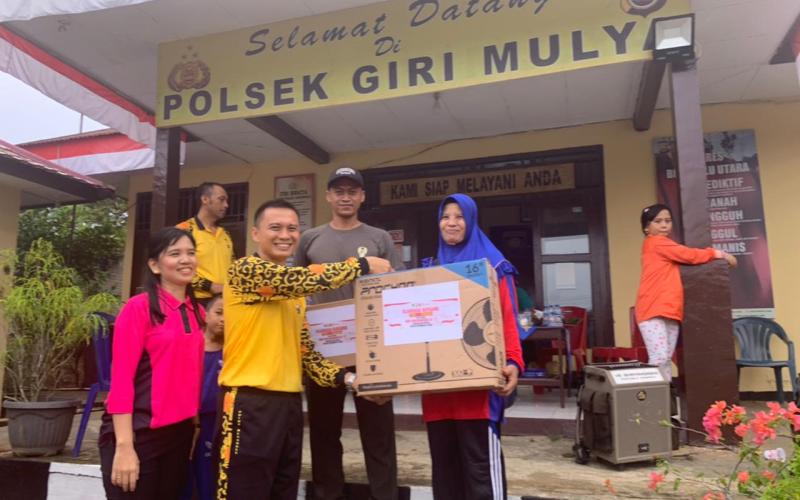 Gelar Olahraga Bersama, Polsek Giri Mulya Wujudkan Sinergitas