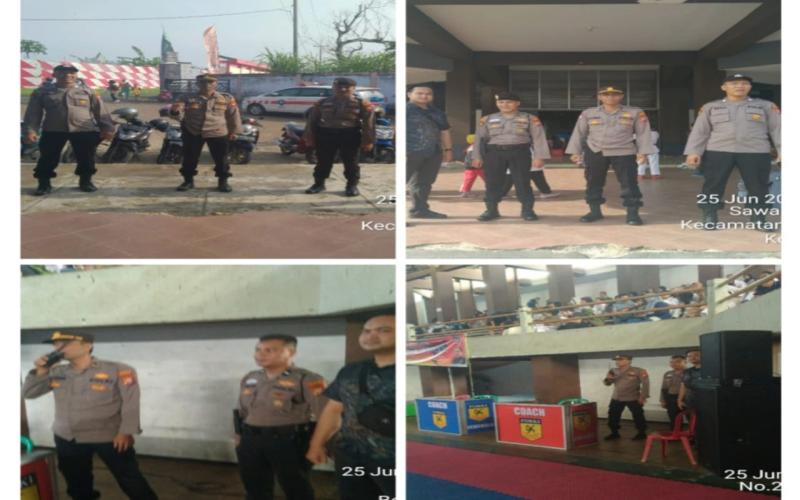 Polsek Ratu Agung Berikan Pengamanan Kegiatan Turnamen dan Festival Kejurda Karate Do Indonesia
