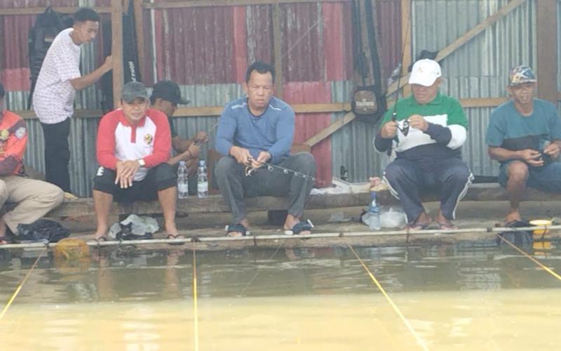 Polres Lebong Gelar Lomba Memancing dalam Rangka Hari Bhayangkara Ke-
