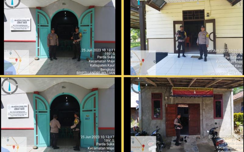 Polsek Maje Lakukan Pengaman Ibadah Minggu