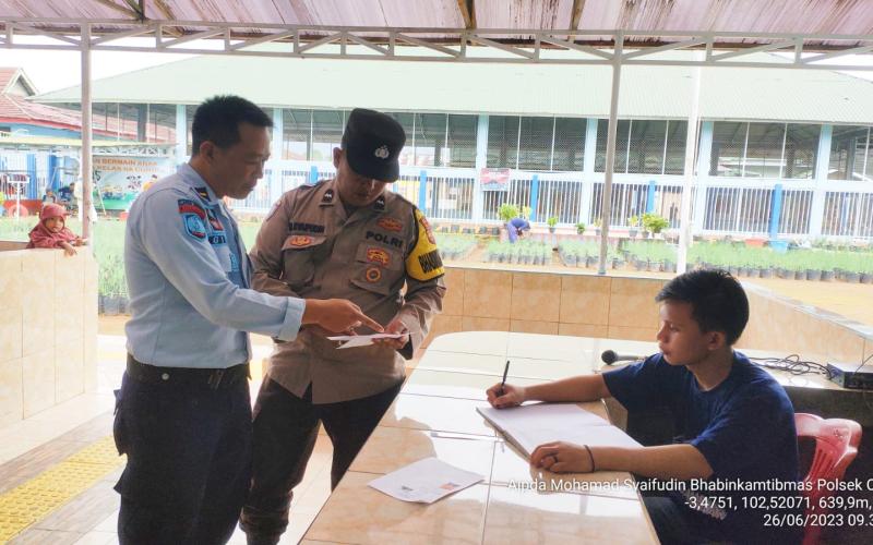 Sambang Tatap Muka Dengan Pegawai Lapas Kelas II A, Polsek Curup Sampaikan Imbauan Kamtibmas