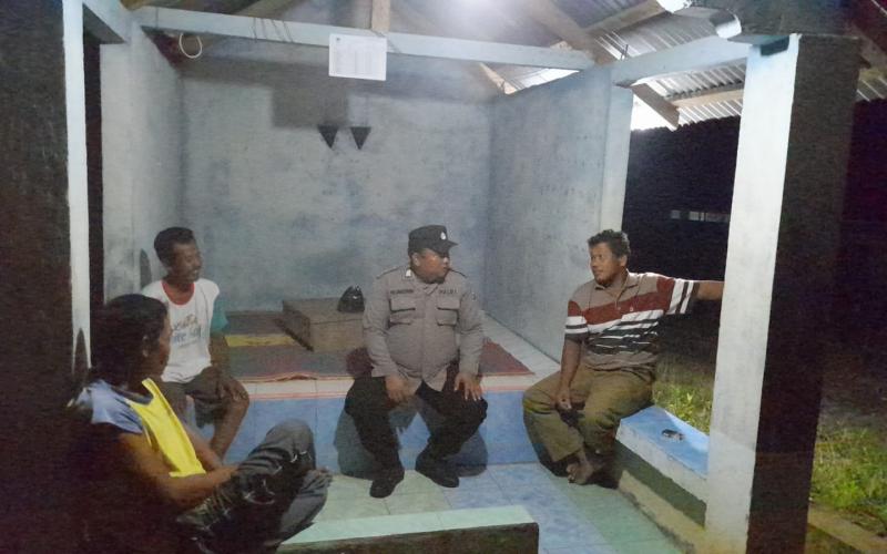 Polsek Giri Mulya Melakukan Patroli dan Sambang Poskamling