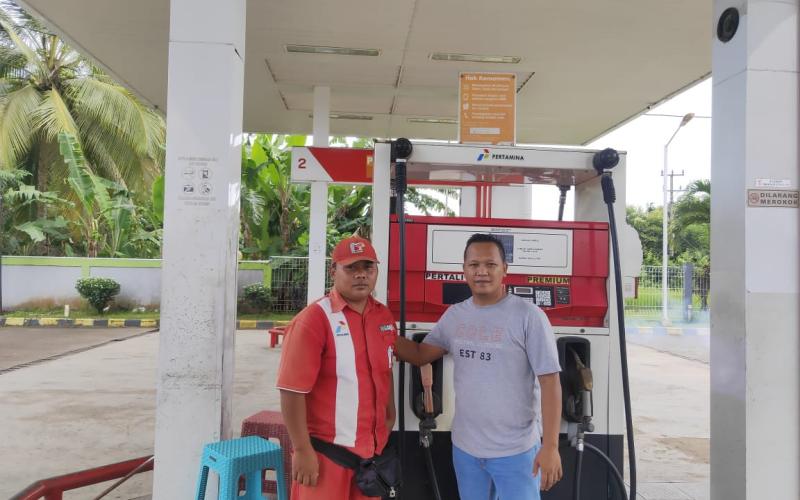 Cegah Penyalahgunaan BBM Subsidi, Polsek Lais Monitoring SPBU