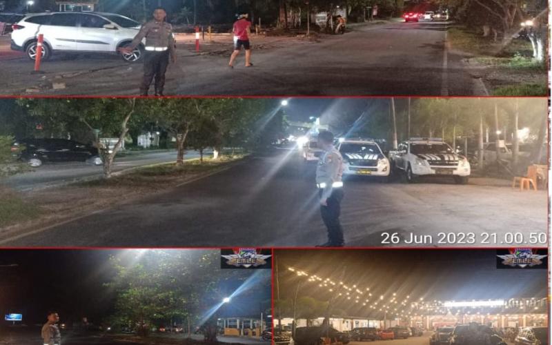 Sat Lantas Polresta Bengkulu Patroli Blue Light Antisipasi 3C dan Balap Liar