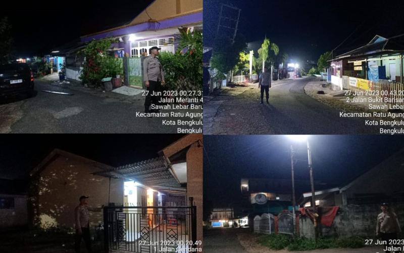 Patroli Rutin Cegah Gangguan Kamtibmas, Polsek Ratu Agung Sambangi Penghuni Kost