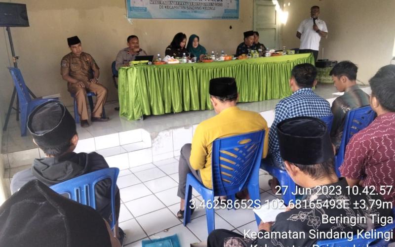 Kapolsek Sindang Kelingi Laksanakan Kegiatan Bimbingan Mental dan Spiritual Terhadap Pemuda 