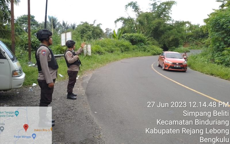 Polsek PUT Tingkatkan Patroli Jalan Lintas Menuju Kota Lubuklinggau
