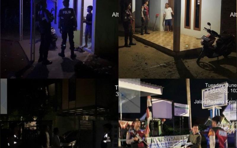 Patroli Mobiling, Sat Samapta Polresta Bengkulu Sambangi Warga Berikan Imbaun Kamtibmas 