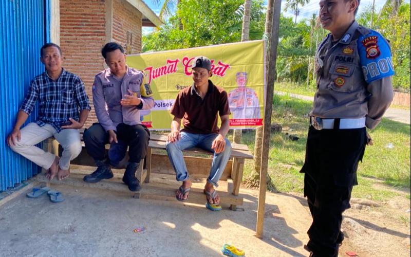 Jumat Curhat, Polsek Muara Sahung Berikan Imbauan kepada Masyarakat Desa Ulak Bandung 