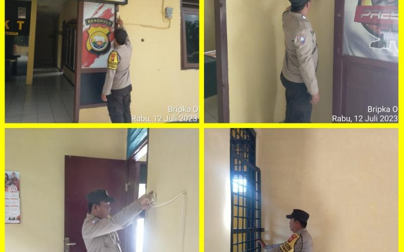 Cegah Konsleting Listrik, Polres Kaur dan Polsek Jajaran Cek Instalasi Listrik Mako 