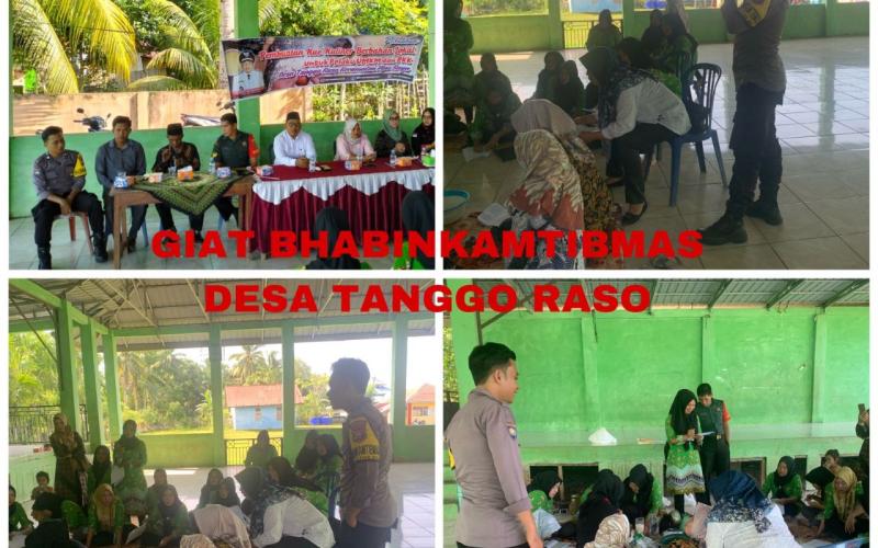 Bhabinkamtibmas Polsek Pino Raya Monitoring Pelatihan Pembuatan Kue Kuliner di Desa Tanggo Raso 