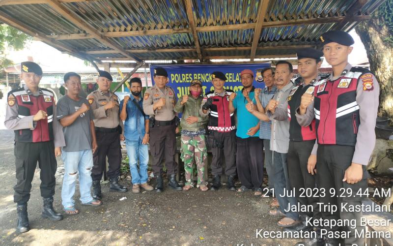 Polres BS Dengarkan Curhatan Pengelola, Warga dan Pengunjung Pasar Ampera Manna 