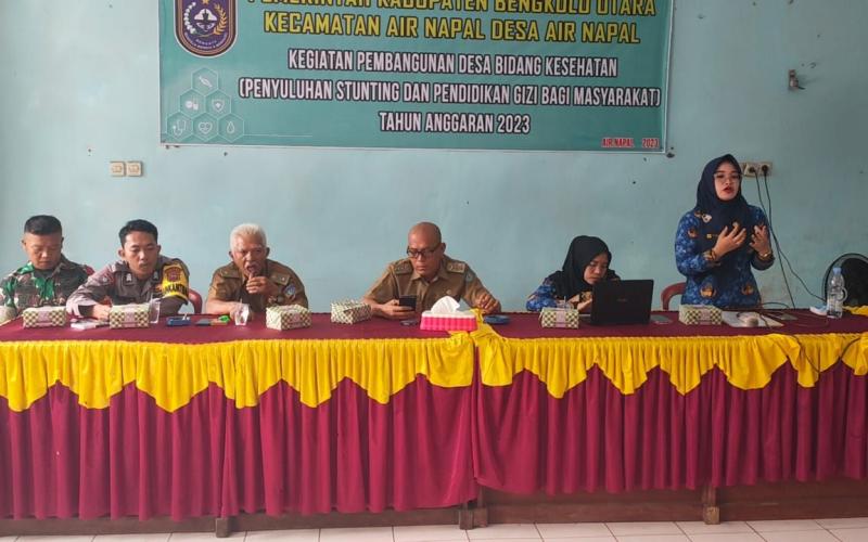 Personel Polsek Air Besi Hadiri Kegiatan Penyuluhan Stunting 