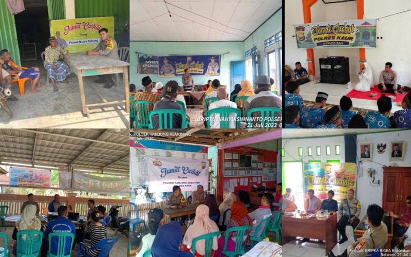 Jumat Curhat, Polres Kaur dan Polsek Jajaran Dengarkan Keluhan Warga Binaan