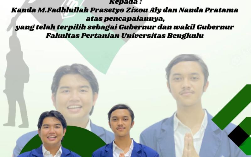 Unggul 218 Suara, Fadil dan Nanda Anggota HMI Terpilih Menjadi BEM Fakultas Pertanian UNIB