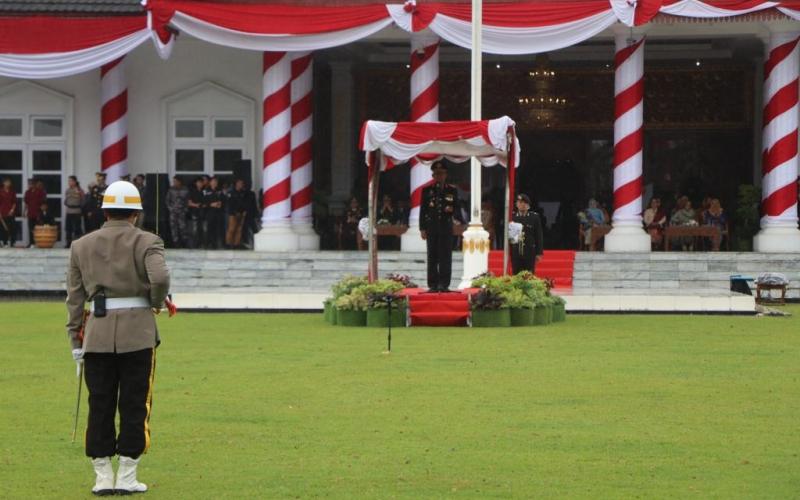 Polda Bengkulu Gelar Upacara Peringati HUT Bhayangkara Ke-77