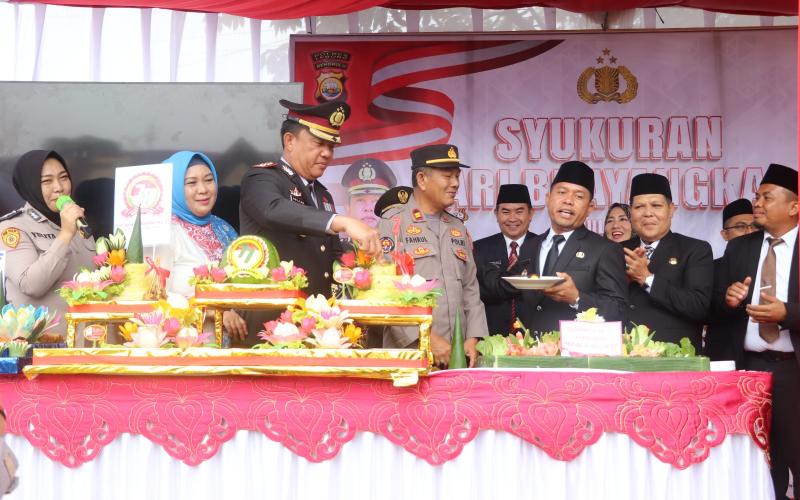 Polres Lebong Gelar Syukuran Hari Bhayangkara Ke-77