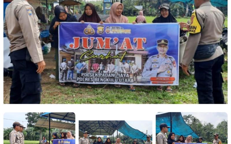 Rekatkan Polisi dengan Masyarakat, Polsek Padang Jaya Gelar Program Jumat Curhat