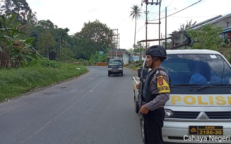 Amankan Jalan Lintas Menuju Kota Lubuklinggau, Polsek PUT Gelar Patroli Berkala