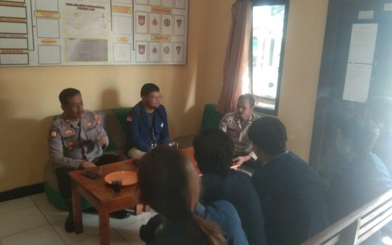 Terima Kunjungan Mahasiswa KKN Unib,  Kapolsek Lais Sampaikan Harapan
