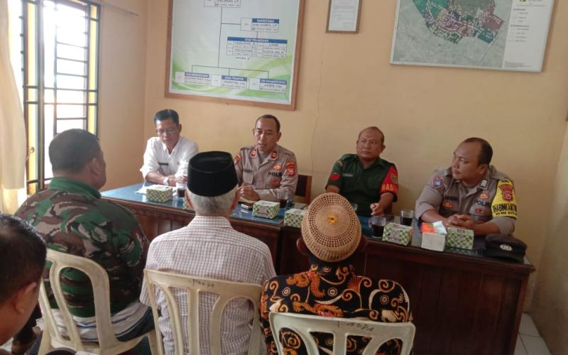 Wujudkan Kamtibmas yang Kondusif, Polsek Kota Manna Laksanakan Silaturahmi Bersama Lurah dan Tomas