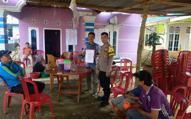 Bhabinkamtibmas Polsek Kaur Tengah, Kembali Gelar Pelayanan Delivery Presisi SIK
