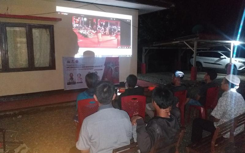 Polsek Kotapadang Melaksanakan Kegiatan Nonton Bareng Wayang Kulit dengan Lakon "Wahyu Cakraningrat"