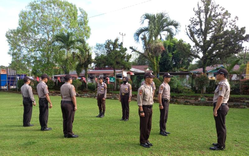 Tingkatkan Kemampuan, Satpam Satbinmas Latih Satpam RSUD Arga Makmur