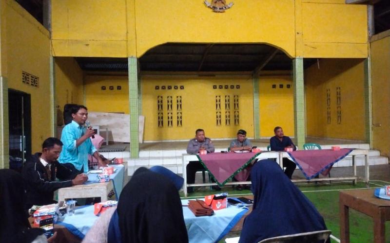 Polsek Giri Mulya Hadiri Rapat Pembentukan Karang Taruna dan Panitia HUT RI