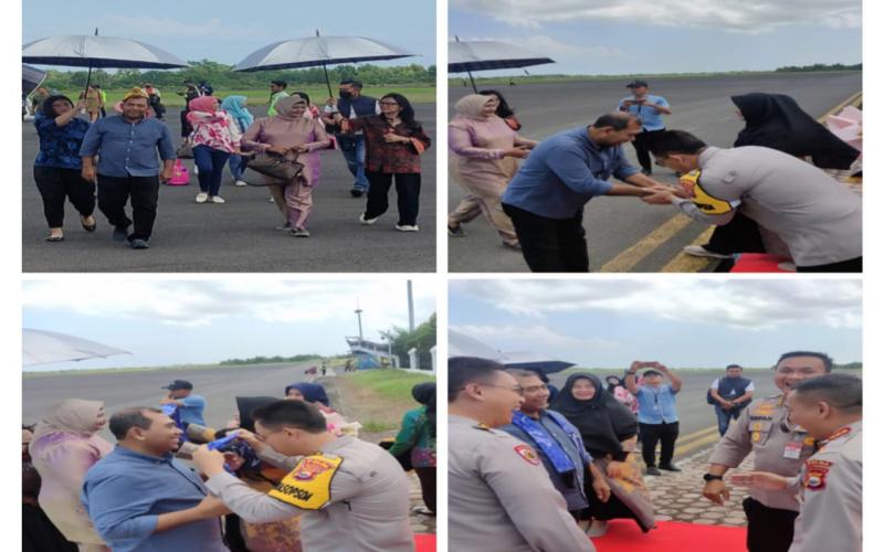 Wakapolda Bengkulu Brigjen. Pol. Drs. Agus Salim, tiba di Bengkulu
