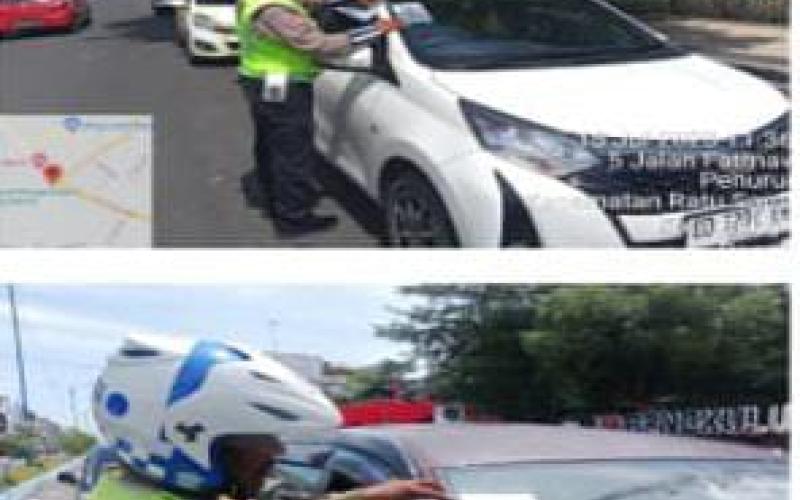 Sat Samapta Polresta Bengkulu Melaksanakan Kegiatan Pembagian Brosur Ops Ketupat Nala 2023 