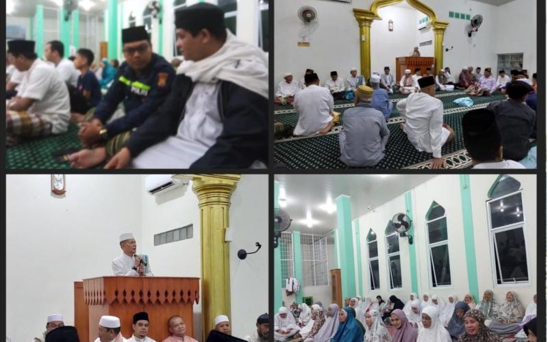 Bhabinkamtibmas PolsekGading Cempaka Safari Salat Subuh di Masjid Al-Munawwarah