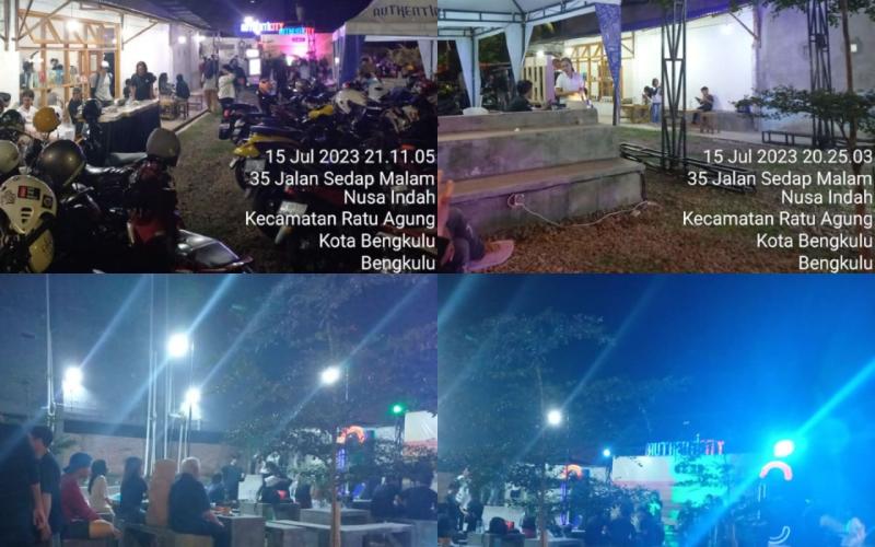 Personel Polsek Ratu Agung Monitoring Festival Olahraga Skateboard