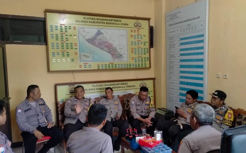 Tingkatkan Kinerja, Sat Binmas Polres Bengkulu Utara Laksanakan Anev Mingguan