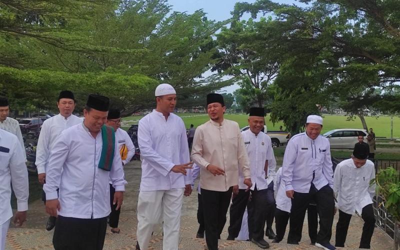 Sambut Tahun Baru Islam 1445 Hijriah, Kapolres Kaur Hadiri Kegiatan Istighosah Kubro