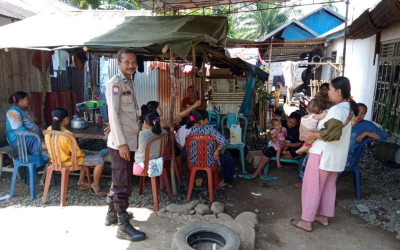 Dukung Percepatan Penurunan Stunting, Bhabinkamtibmas Sambangi Warga Desa Binaan