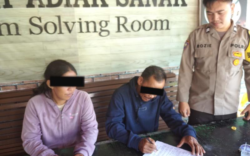 Adanya Aduan Tindak Pidana KDRT, Bhabinkamtibmas  Polsek Kota Manna Lakukan Problem Solving Warga Binaan