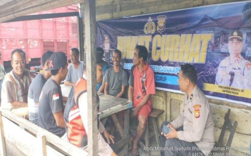 Gelar Jumat Curhat, Polres Rejang Lebong Dengarkan Keluhan Warga Desa Kampung Baru