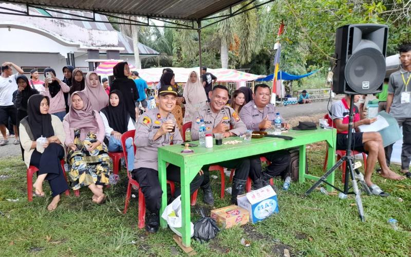 Polsek Giri Mulya Lakukan Pengamanan Turnamen Bola Kaki di Desa Wonoharjo