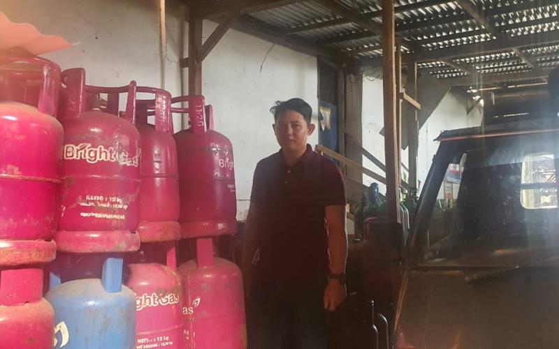 Gas LPG 3 Kg Langka, Polsek Giri Mulya Sidak di Sejumlah Agen dan Pangkalan