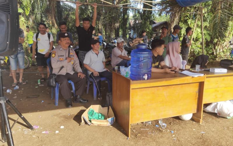 Polsek Lais Laksanakan Monitoring dan Pengamanan Pertandingan Sepakbola