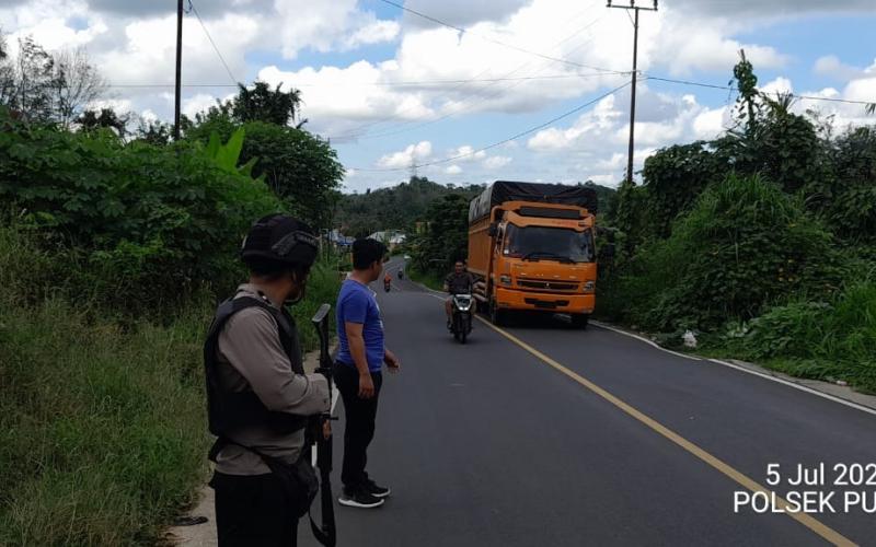 Jaga Keamanan Jalan Lintas Menuju Provinsi Sumsel, Polsek PUT Tingkatkan Patroli