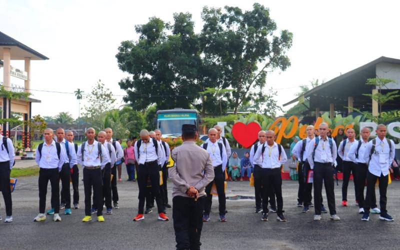 Polres Bengkulu Selatan Lepas Casis Gelombang ke II, Ikuti Pembekalan di SPN Rejang Lebong