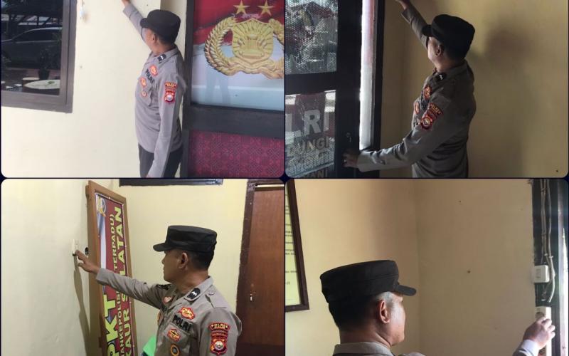 Personel Piket Mako Polres Kaur dan Polsek Jajaran Cek Instalasi Listrik